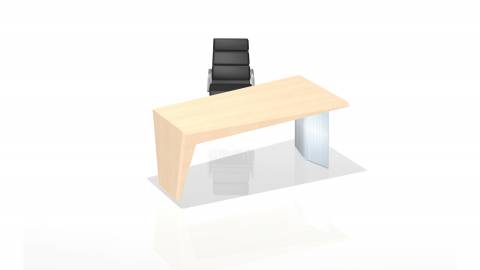Face circon face desk base unit with leg vital office