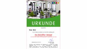04.11.2011 - Ausbildungsreihe:  2.  "Die Vital-Office Produkte und Planungsbeispiele" .. gesunde Büros in der Praxis