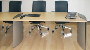 flexiconference for exclusive training rooms with media and power outlets.