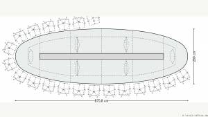 circon s-class - 8x3m - Oval elliptical conference table for Aspecta, Hamburg