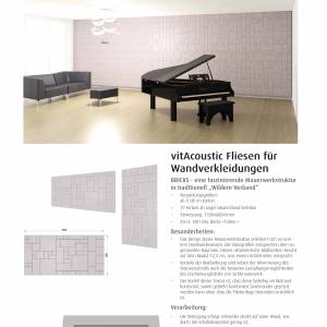 VitAcoustic® Composite Tiles for Wall Cladding – Technical Data and Installation Example