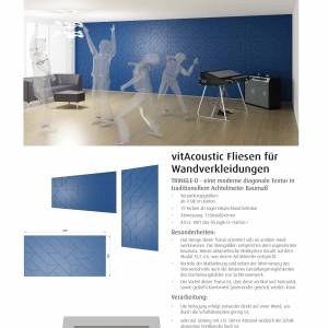 VitAcoustic® Composite Tiles for Wall Cladding – Technical Data and Installation Example