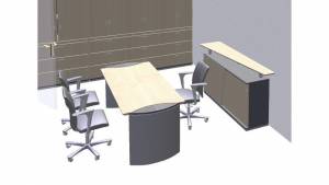 circon s-class - Square conference table with extensions