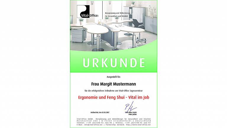 17.11.2007 Hamburg - Tagesseminar Ergonomie und Feng Shui - Vital im Job