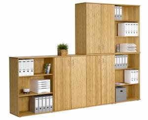 Bamboo solid wood stackable cabinets (Sitwell collection)