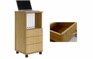 Bamboo multipurpose Caddy with 3 drawers (Sitwell collection)