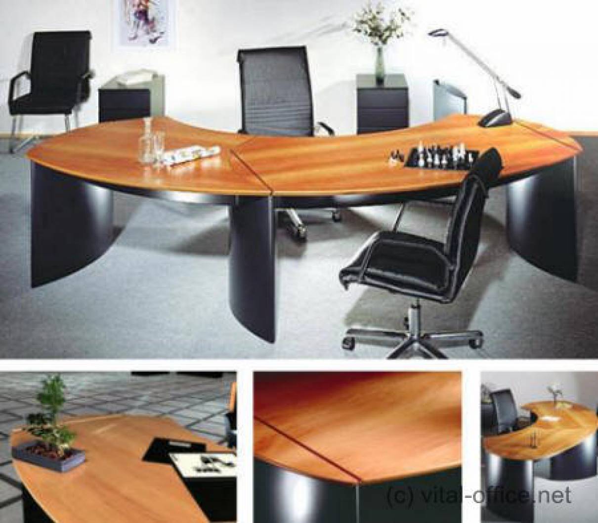 Circon Executive Classic Executive Desk Noble Black With