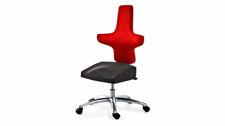 WEY-chair 106 saddle chair DUOcolor RED