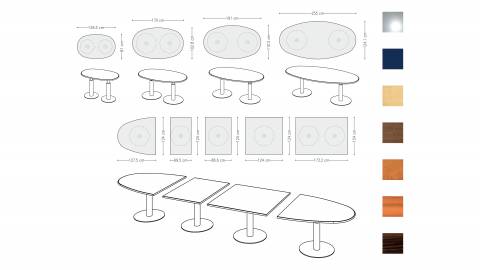 Variconferenz - Variable Conference tables oval
